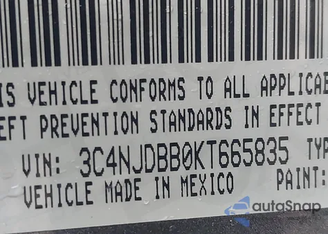 2019 Jeep Compass Latitude 4X4 from USA, damaged, VIN 3C4NJDBB0KT665835